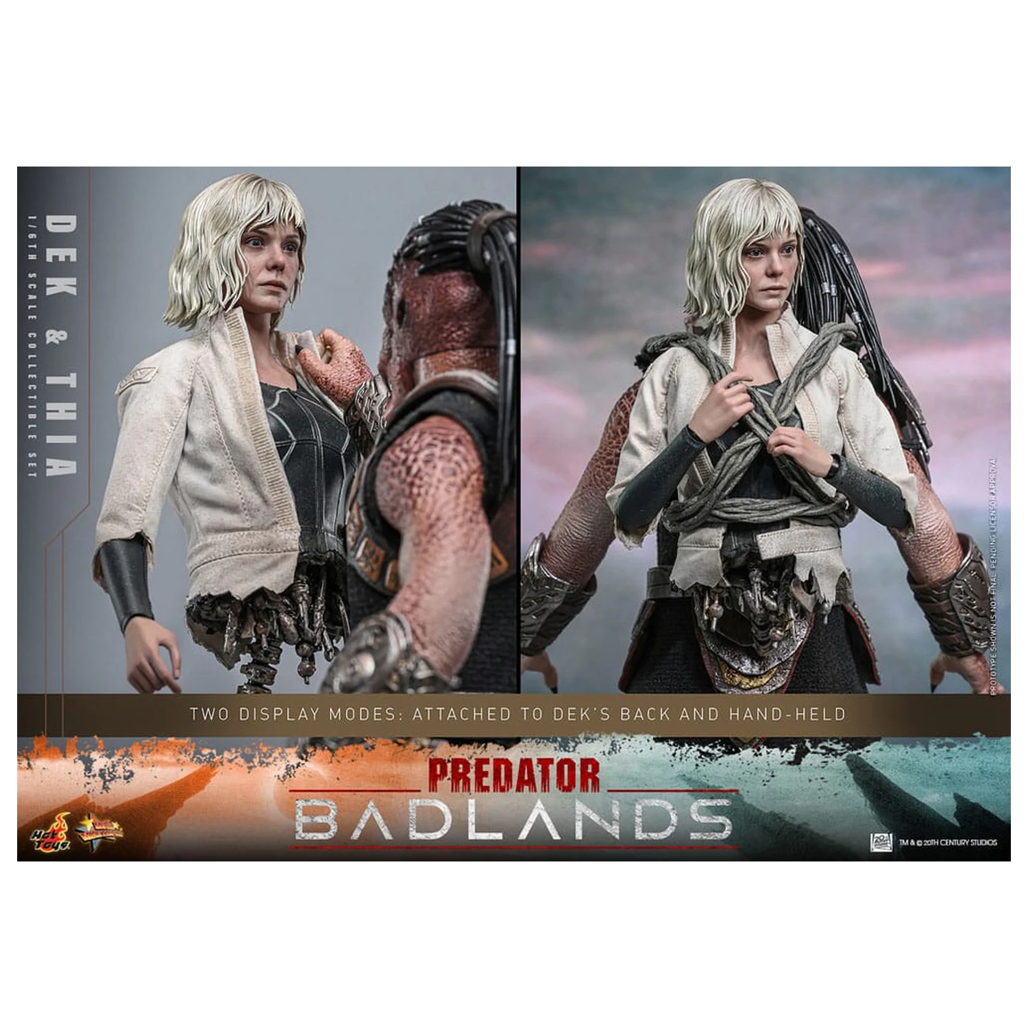 Predator: Badlands Movie Masterpiece Figurina de actiune 1/6 Dek & Thia 30 cm poza produsului