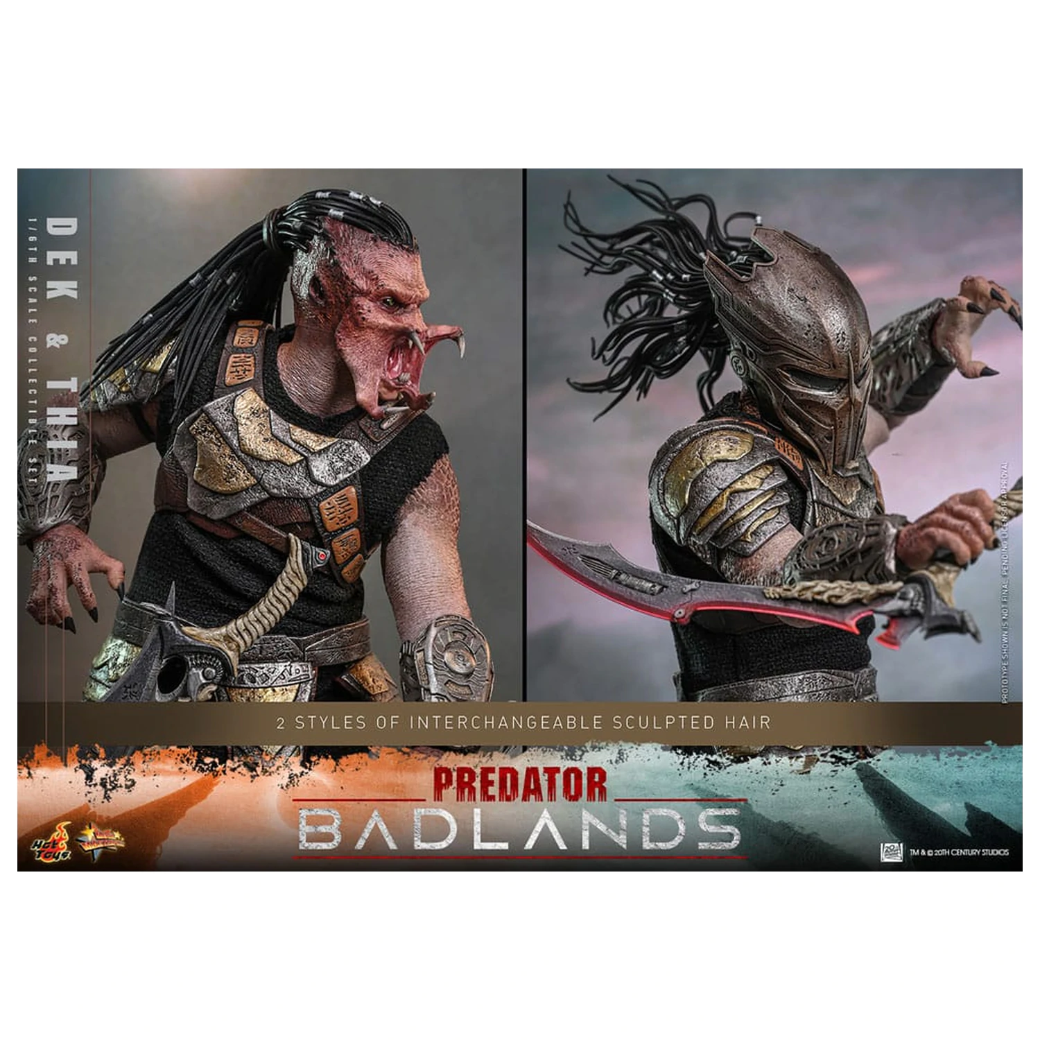 Predator: Badlands Movie Masterpiece Figurina de actiune 1/6 Dek & Thia 30 cm poza produsului