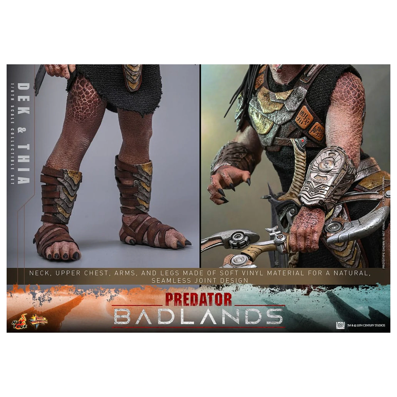 Predator: Badlands Movie Masterpiece Figurina de actiune 1/6 Dek & Thia 30 cm poza produsului