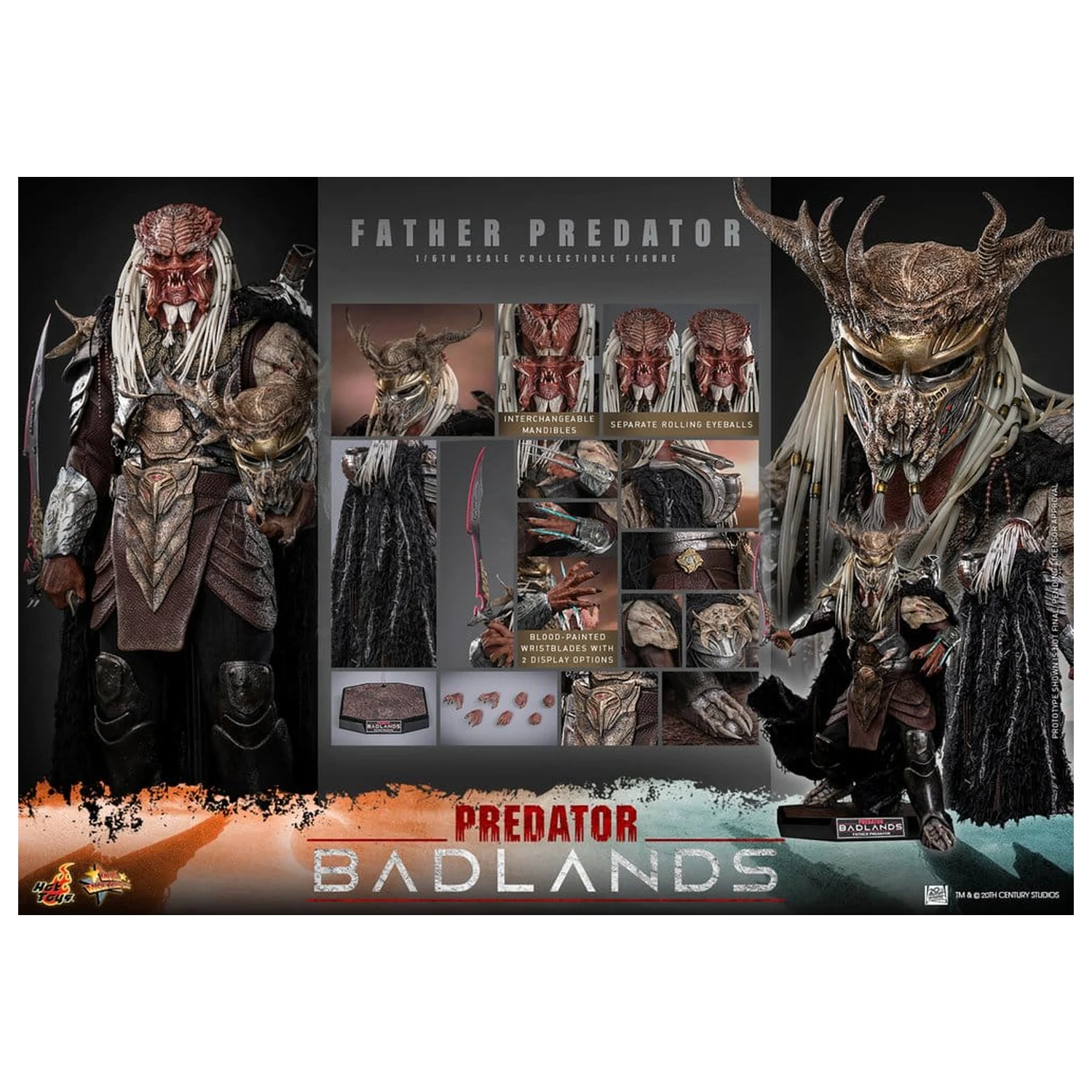 Predator: Badlands Movie Masterpiece figurina de acțiune 1/6 Njohrr 36 cm poza produsului