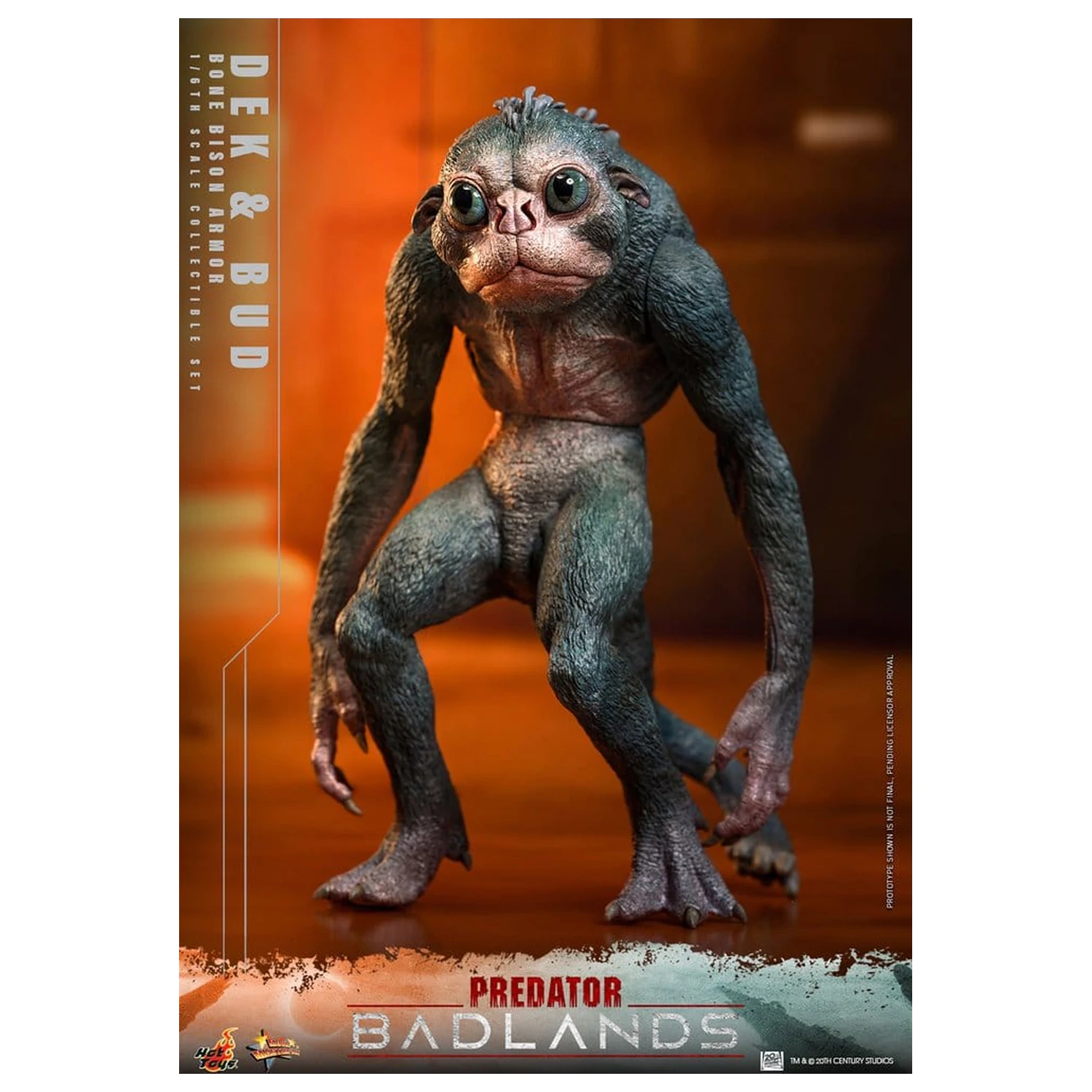 Predator: Badlands Movie Masterpiece Figurine de acțiune 2-Pack 1/6 Dek (Bone Bison Armor) și Bud 31 cm poza produsului