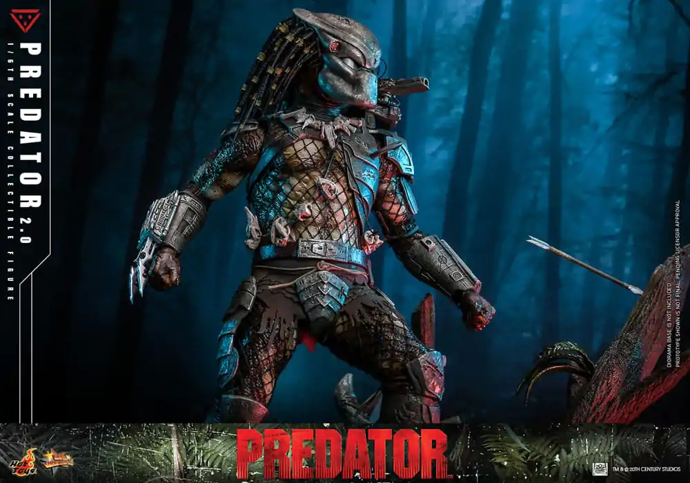 Figurină de acțiune de capodoperă de film Predator 1/6 Predator (2.0) 34 cm poza produsului