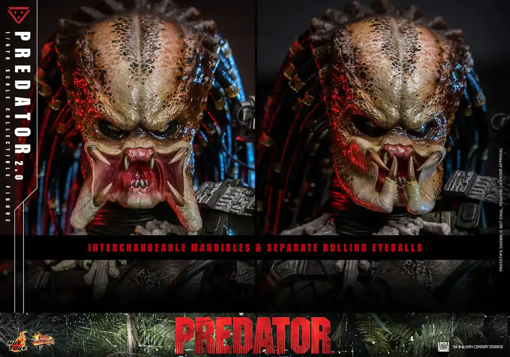 Figurină de acțiune de capodoperă de film Predator 1/6 Predator (2.0) 34 cm poza produsului