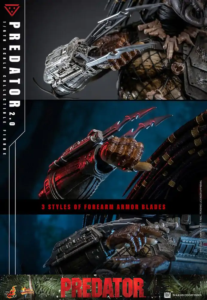 Figurină de acțiune de capodoperă de film Predator 1/6 Predator (2.0) 34 cm poza produsului