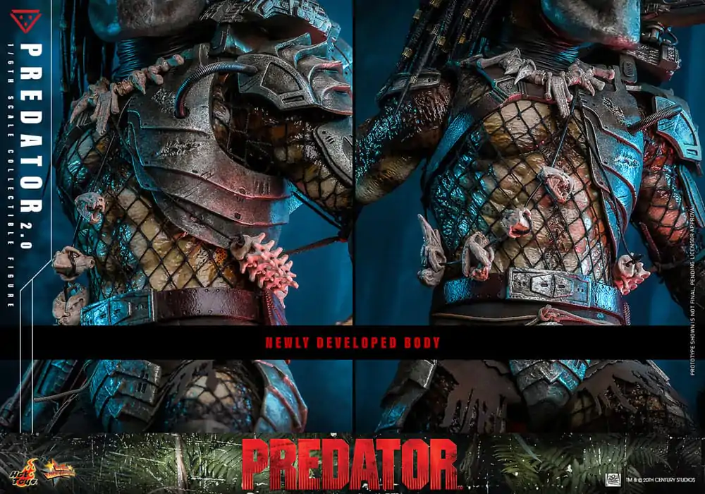 Figurină de acțiune de capodoperă de film Predator 1/6 Predator (2.0) 34 cm poza produsului