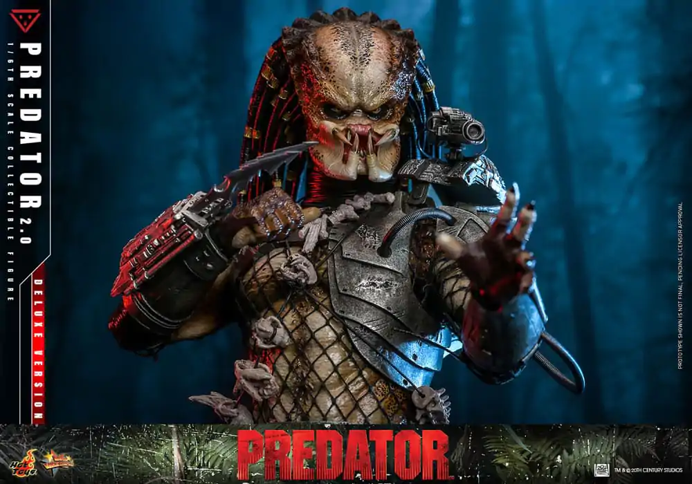 Figurină de acțiune de colecție Predator Movie Masterpiece 1/6 Predator (2.0) Deluxe Version 34 cm poza produsului