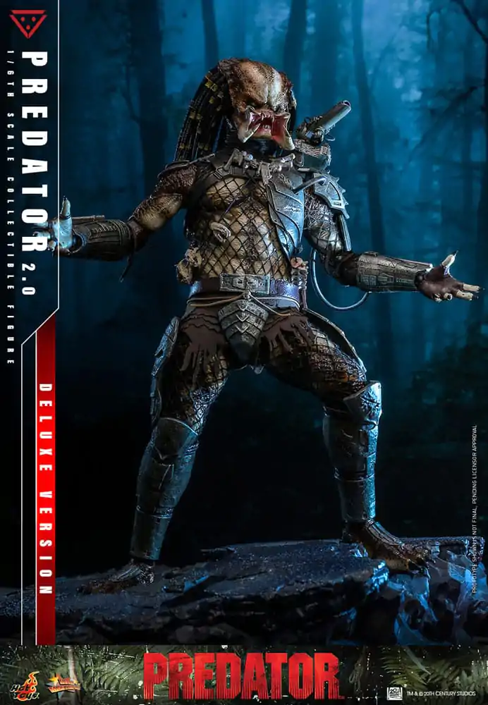 Figurină de acțiune de colecție Predator Movie Masterpiece 1/6 Predator (2.0) Deluxe Version 34 cm poza produsului