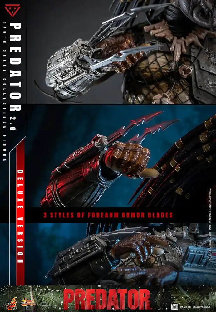 Figurină de acțiune de colecție Predator Movie Masterpiece 1/6 Predator (2.0) Deluxe Version 34 cm poza produsului