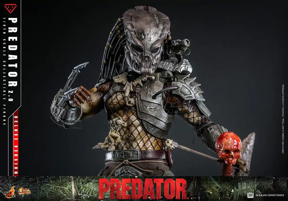 Figurină de acțiune de colecție Predator Movie Masterpiece 1/6 Predator (2.0) Deluxe Version 34 cm poza produsului