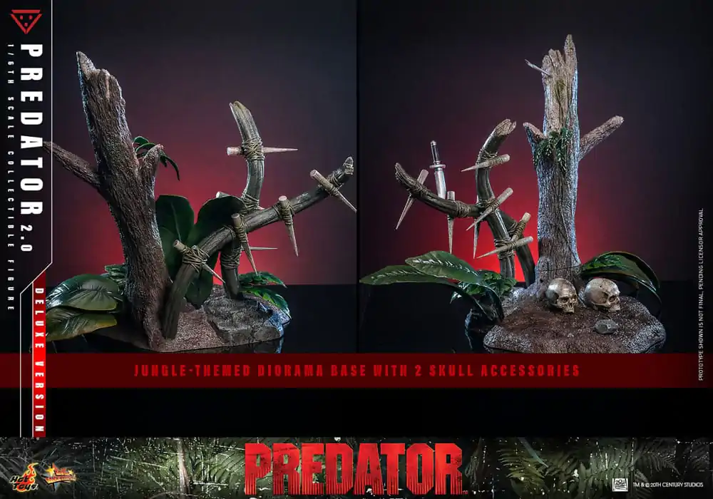 Figurină de acțiune de colecție Predator Movie Masterpiece 1/6 Predator (2.0) Deluxe Version 34 cm poza produsului