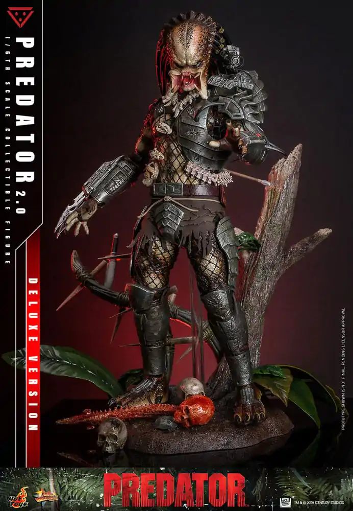Figurină de acțiune de colecție Predator Movie Masterpiece 1/6 Predator (2.0) Deluxe Version 34 cm poza produsului