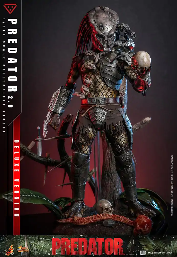 Figurină de acțiune de colecție Predator Movie Masterpiece 1/6 Predator (2.0) Deluxe Version 34 cm poza produsului