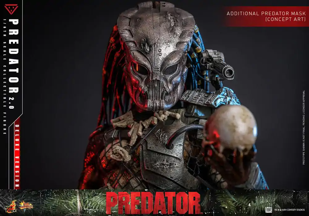 Figurină de acțiune de colecție Predator Movie Masterpiece 1/6 Predator (2.0) Deluxe Version 34 cm poza produsului