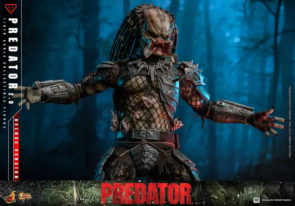 Figurină de acțiune de colecție Predator Movie Masterpiece 1/6 Predator (2.0) Deluxe Version 34 cm poza produsului