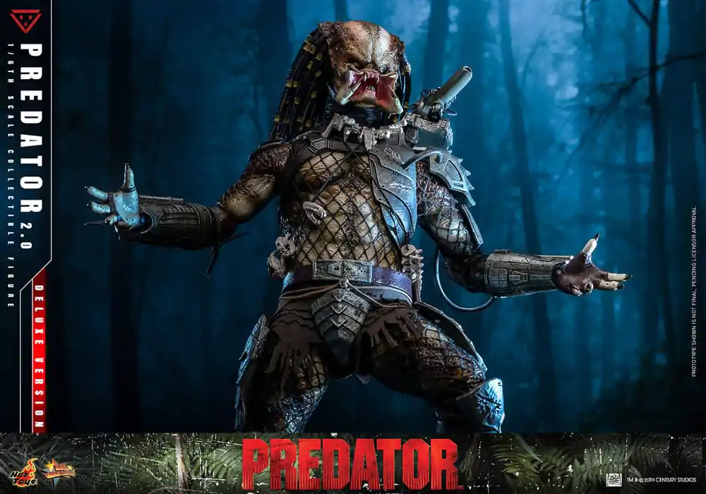 Figurină de acțiune de colecție Predator Movie Masterpiece 1/6 Predator (2.0) Deluxe Version 34 cm poza produsului