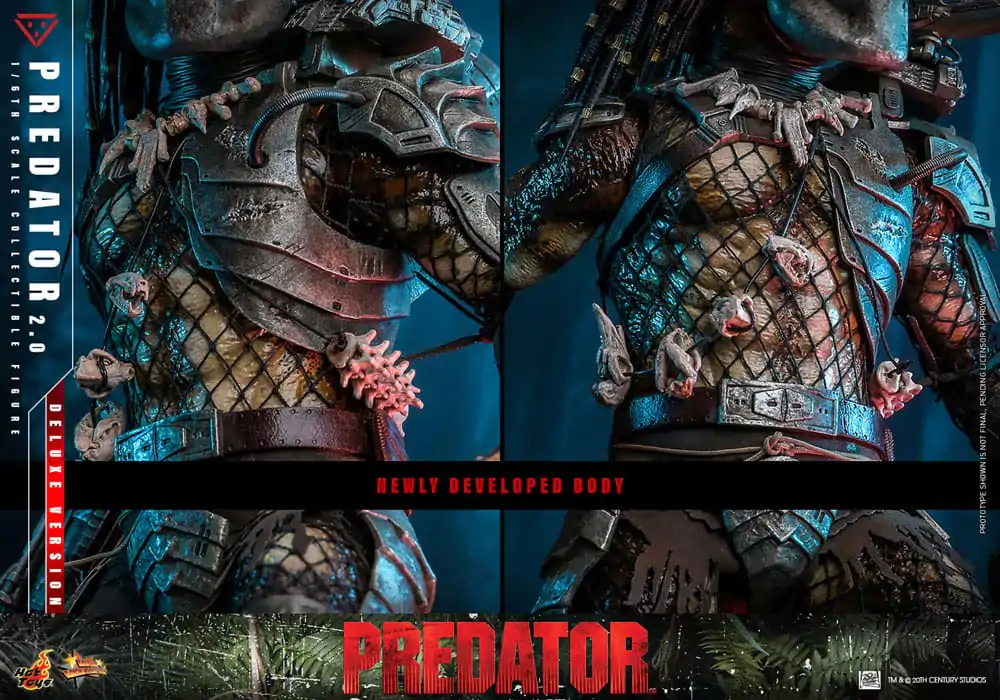 Figurină de acțiune de colecție Predator Movie Masterpiece 1/6 Predator (2.0) Deluxe Version 34 cm poza produsului