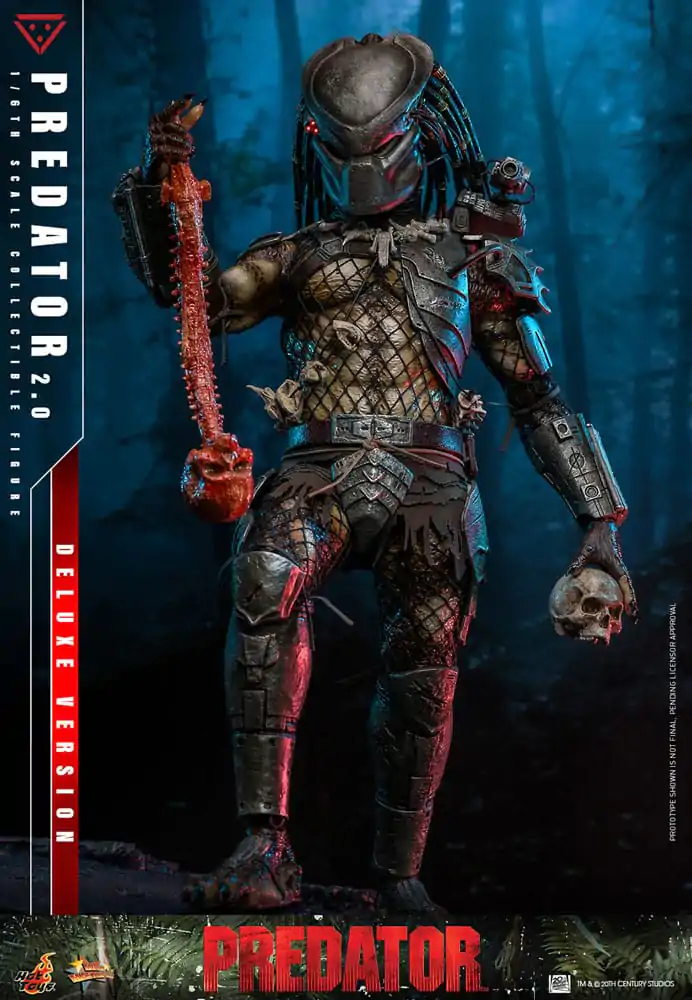 Figurină de acțiune de colecție Predator Movie Masterpiece 1/6 Predator (2.0) Deluxe Version 34 cm poza produsului