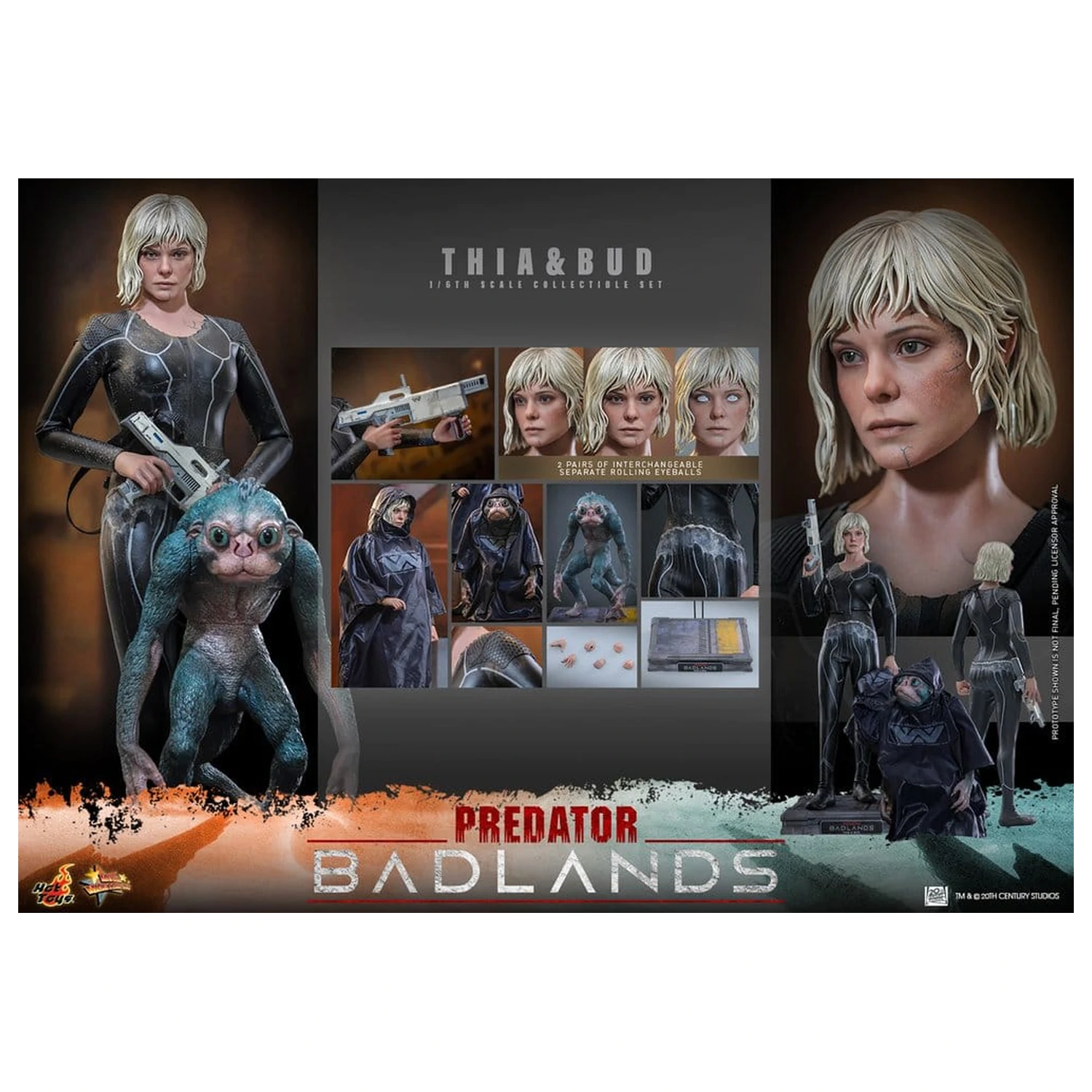 Predator Sixth Scale Figurina Set Thia si Bud 29 cm poza produsului