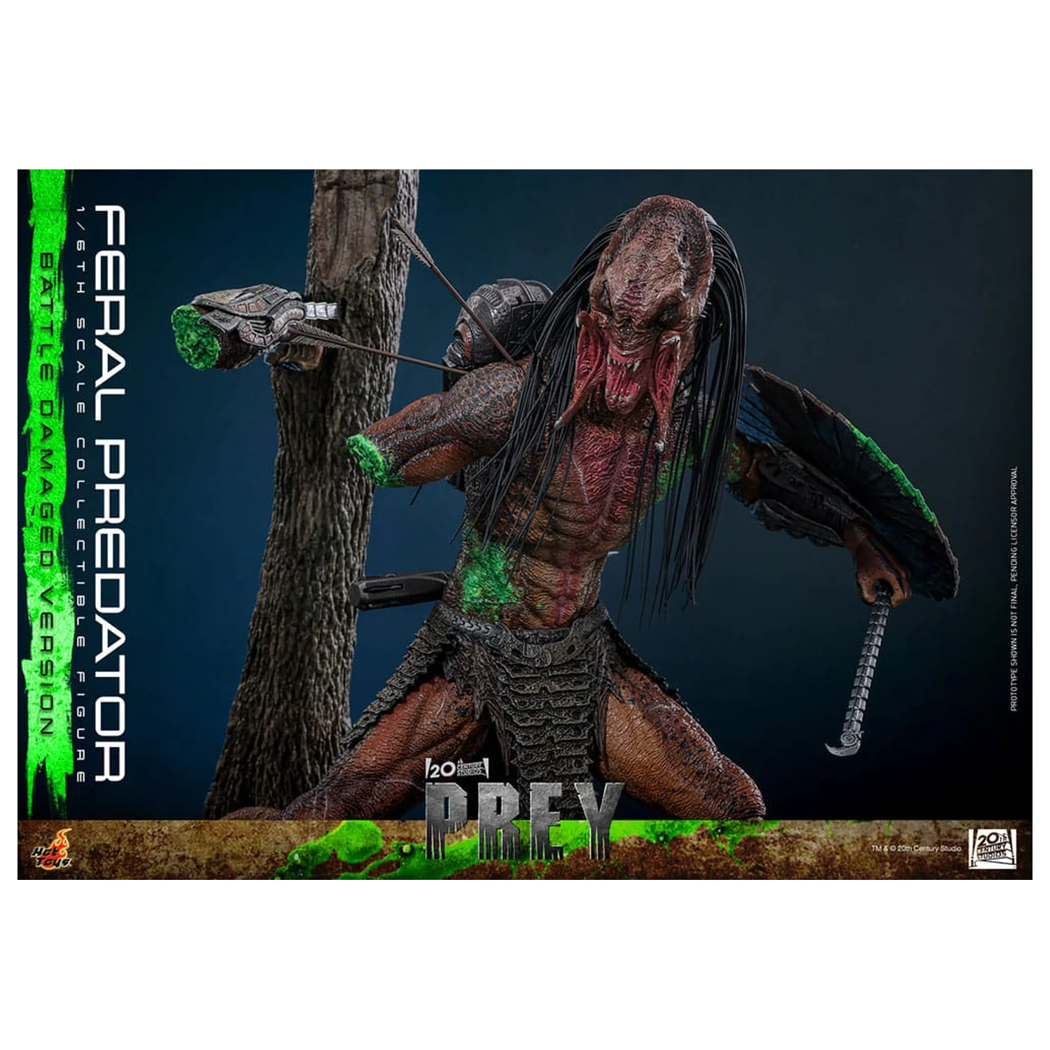 Prey Action Figure 1/6 Feral Predator (Battle Damaged Version) 37 cm poza produsului