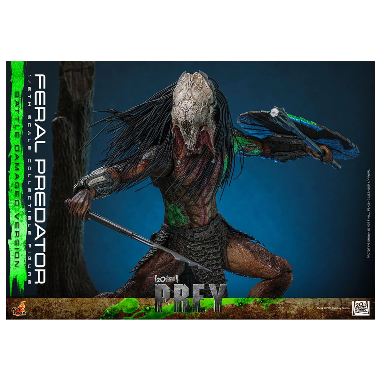 Prey Action Figure 1/6 Feral Predator (Battle Damaged Version) 37 cm poza produsului