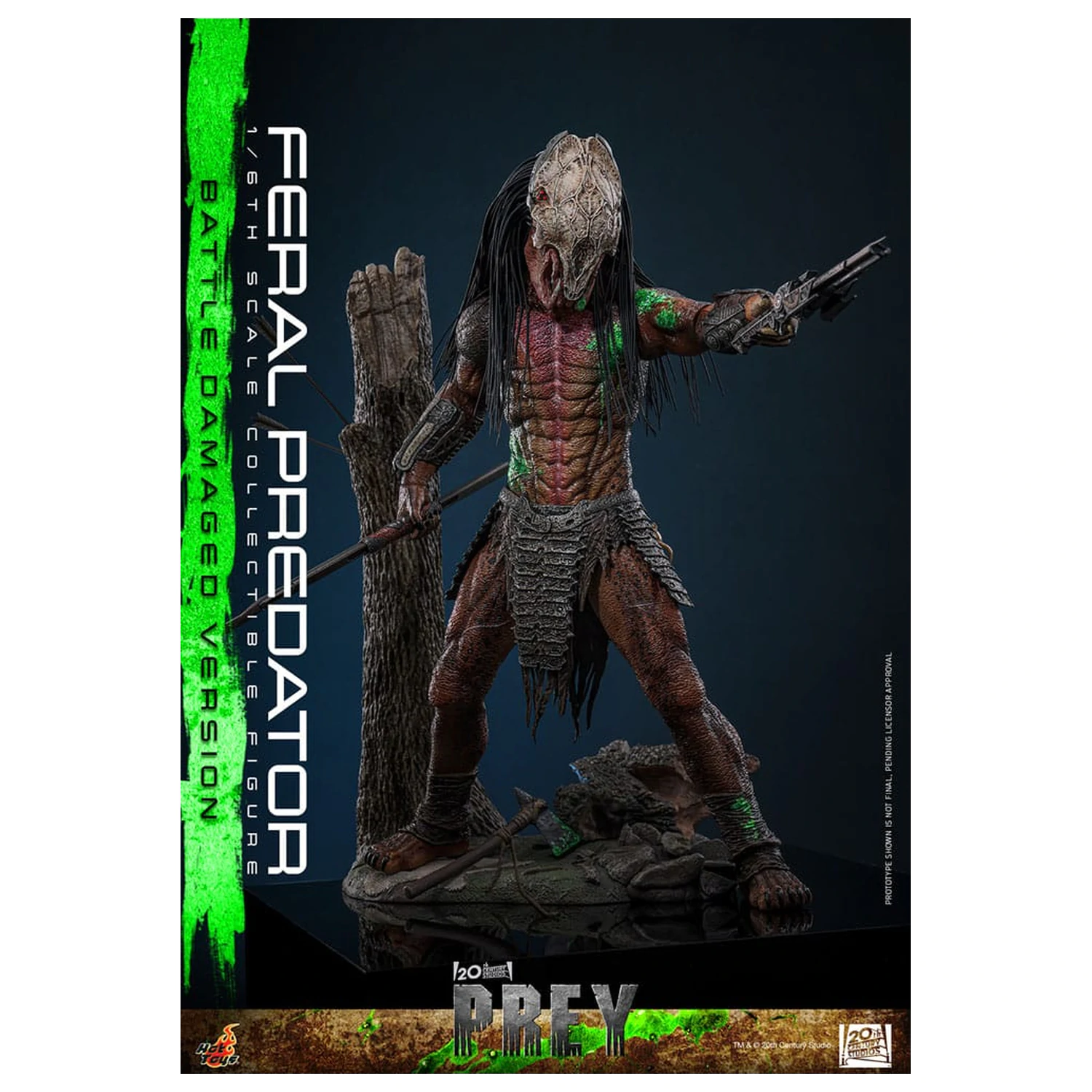 Prey Action Figure 1/6 Feral Predator (Battle Damaged Version) 37 cm poza produsului