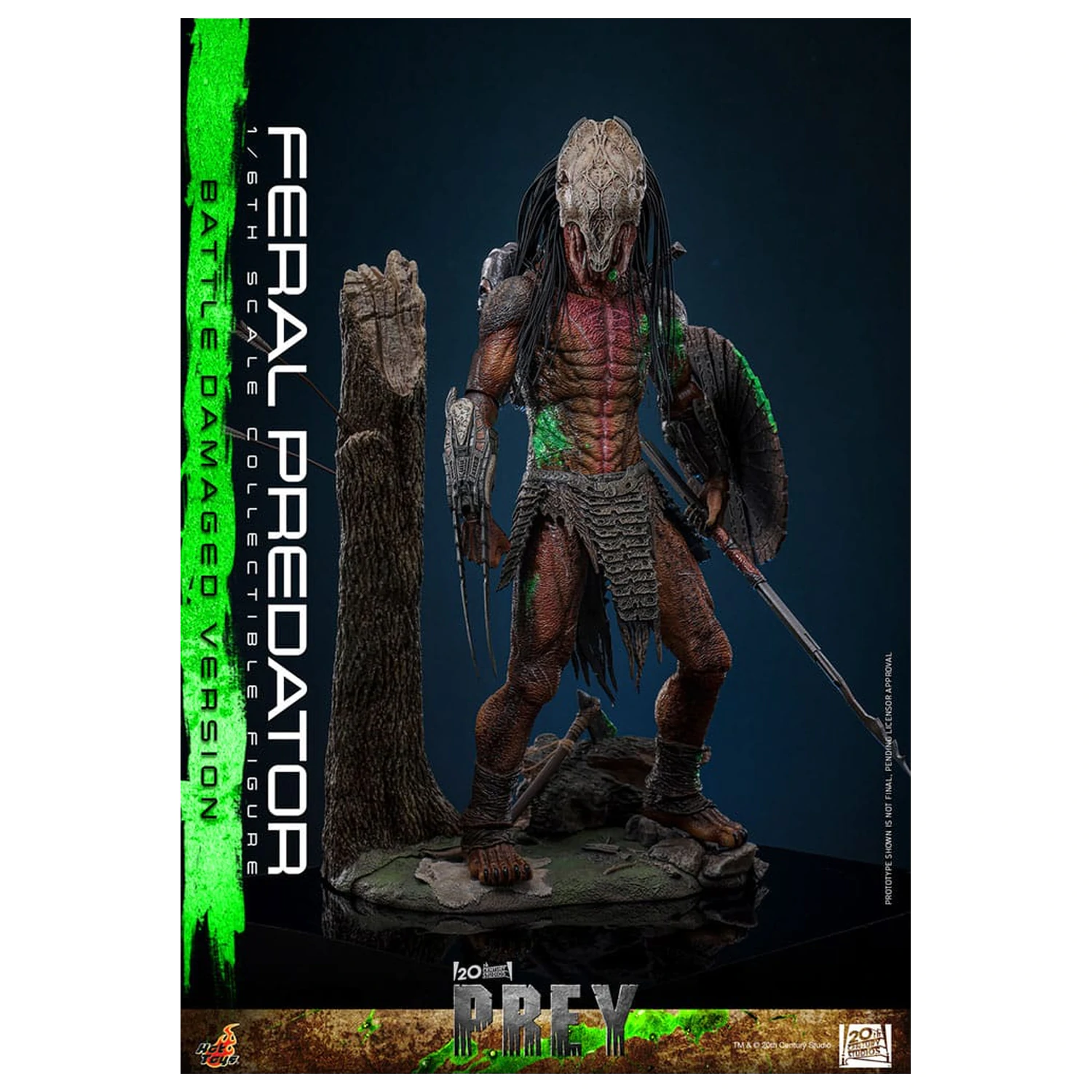 Prey Action Figure 1/6 Feral Predator (Battle Damaged Version) 37 cm poza produsului