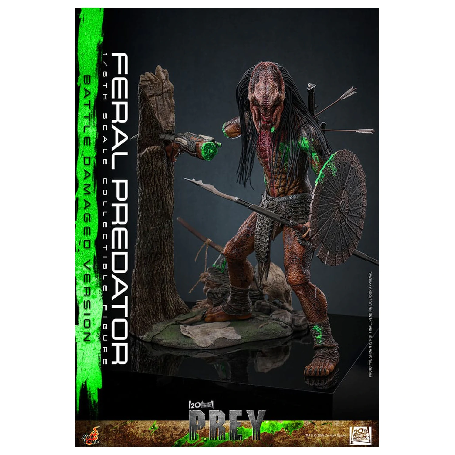 Prey Action Figure 1/6 Feral Predator (Battle Damaged Version) 37 cm poza produsului