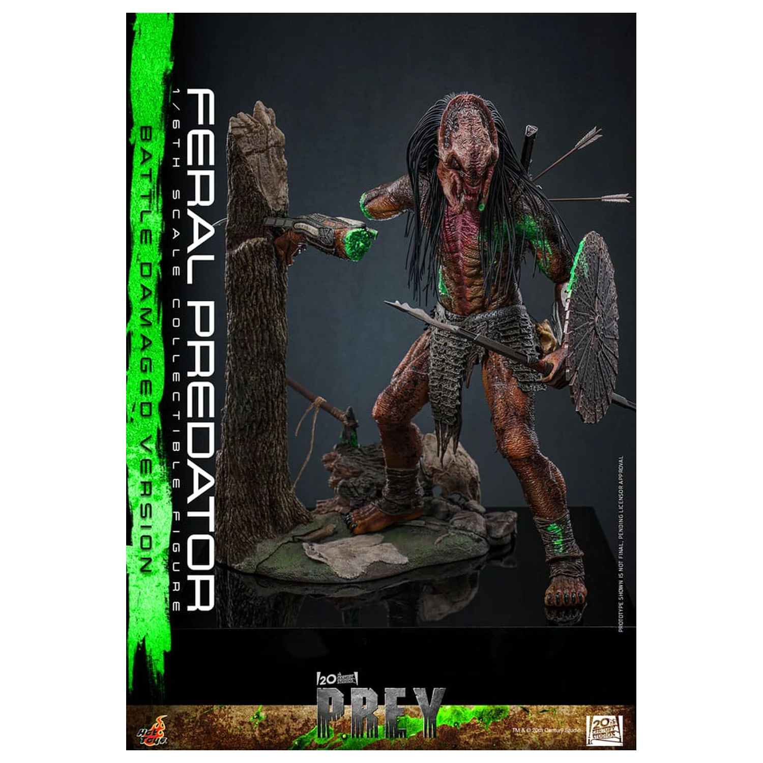 Prey Action Figure 1/6 Feral Predator (Battle Damaged Version) 37 cm poza produsului