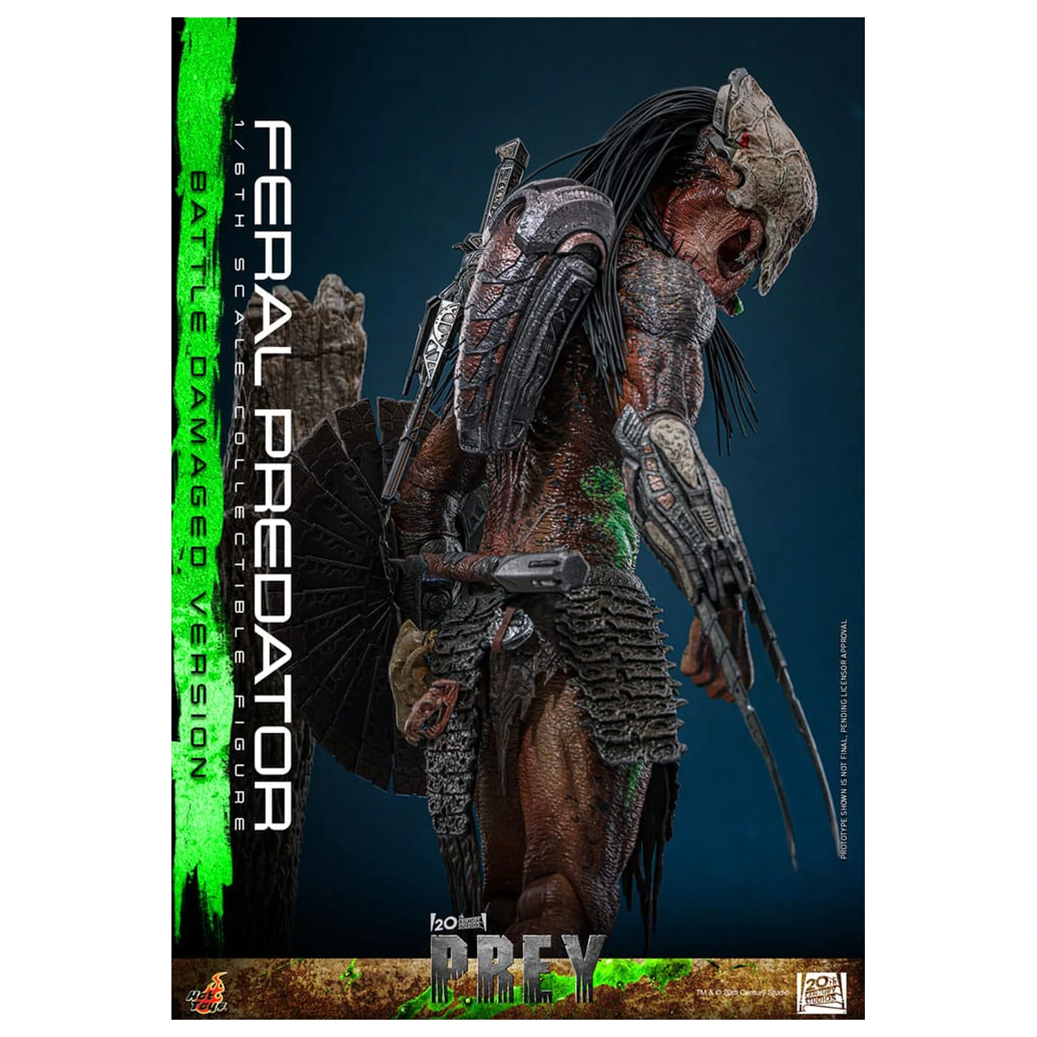 Prey Action Figure 1/6 Feral Predator (Battle Damaged Version) 37 cm poza produsului