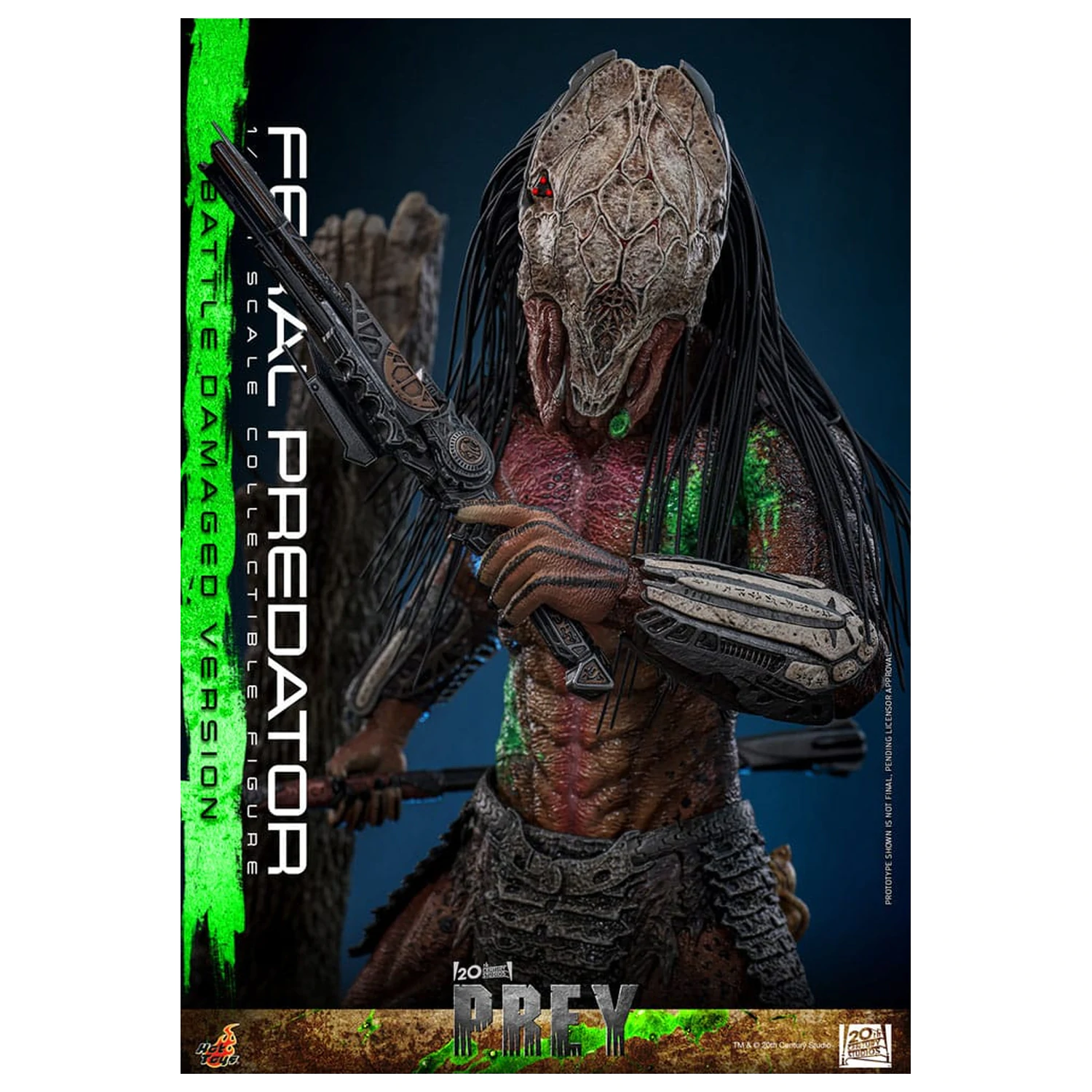 Prey Action Figure 1/6 Feral Predator (Battle Damaged Version) 37 cm poza produsului