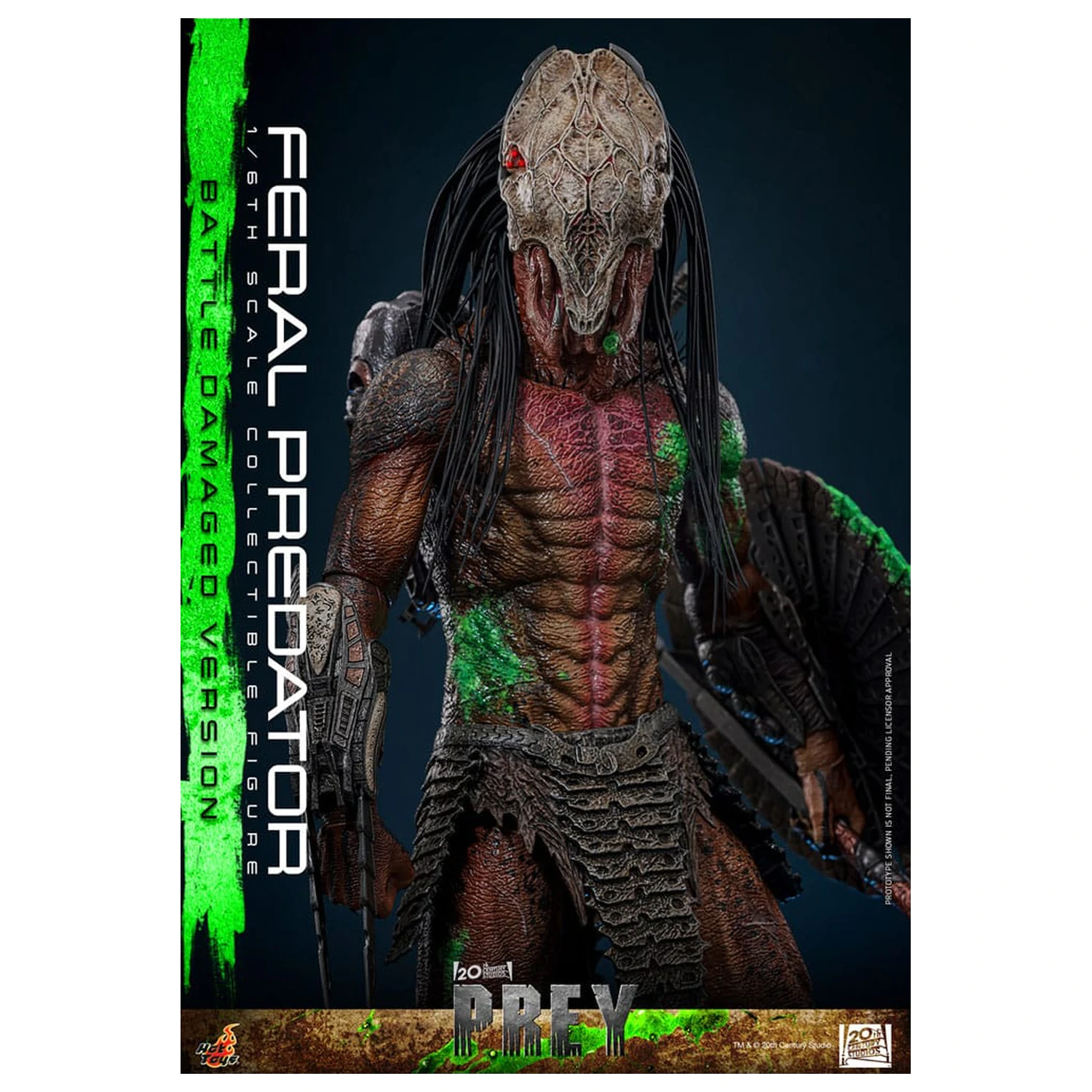 Prey Action Figure 1/6 Feral Predator (Battle Damaged Version) 37 cm poza produsului