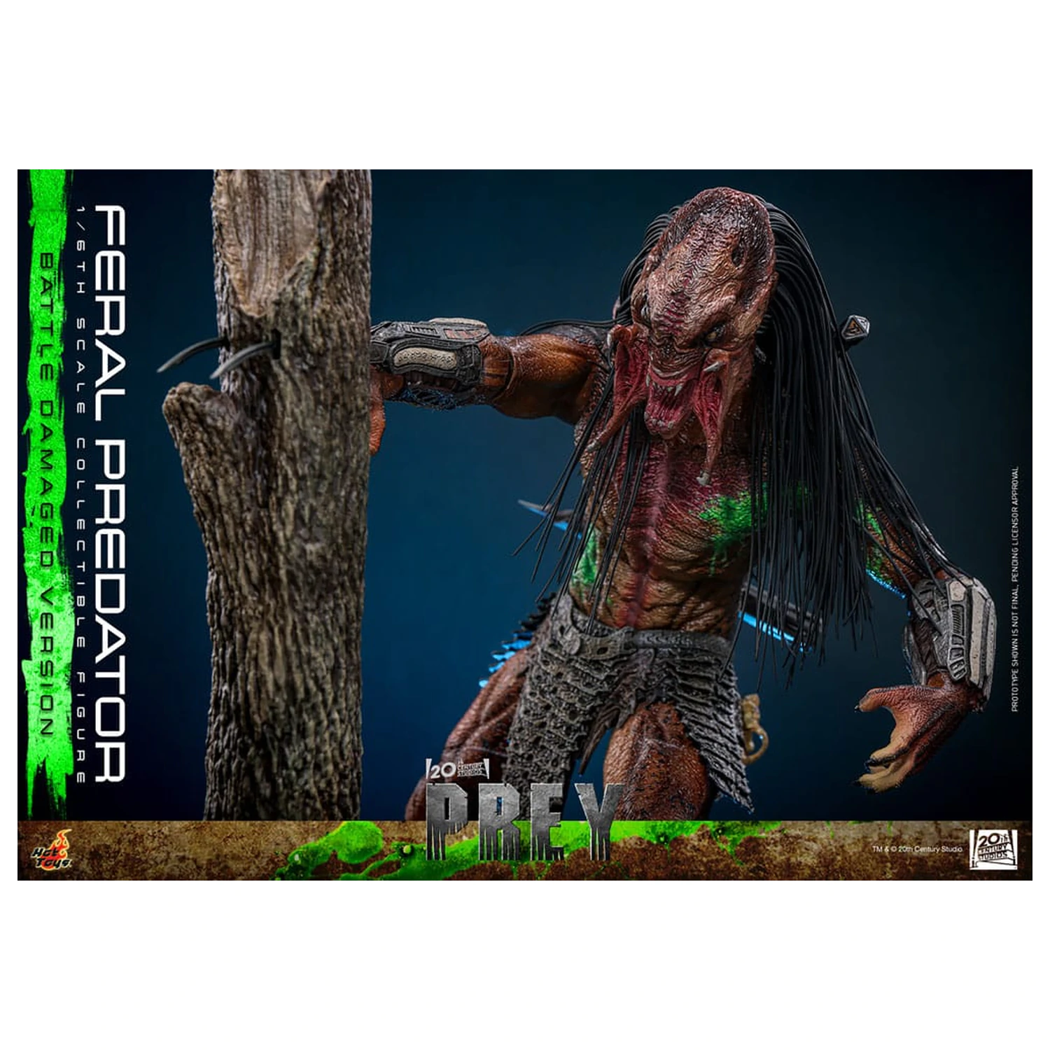 Prey Action Figure 1/6 Feral Predator (Battle Damaged Version) 37 cm poza produsului