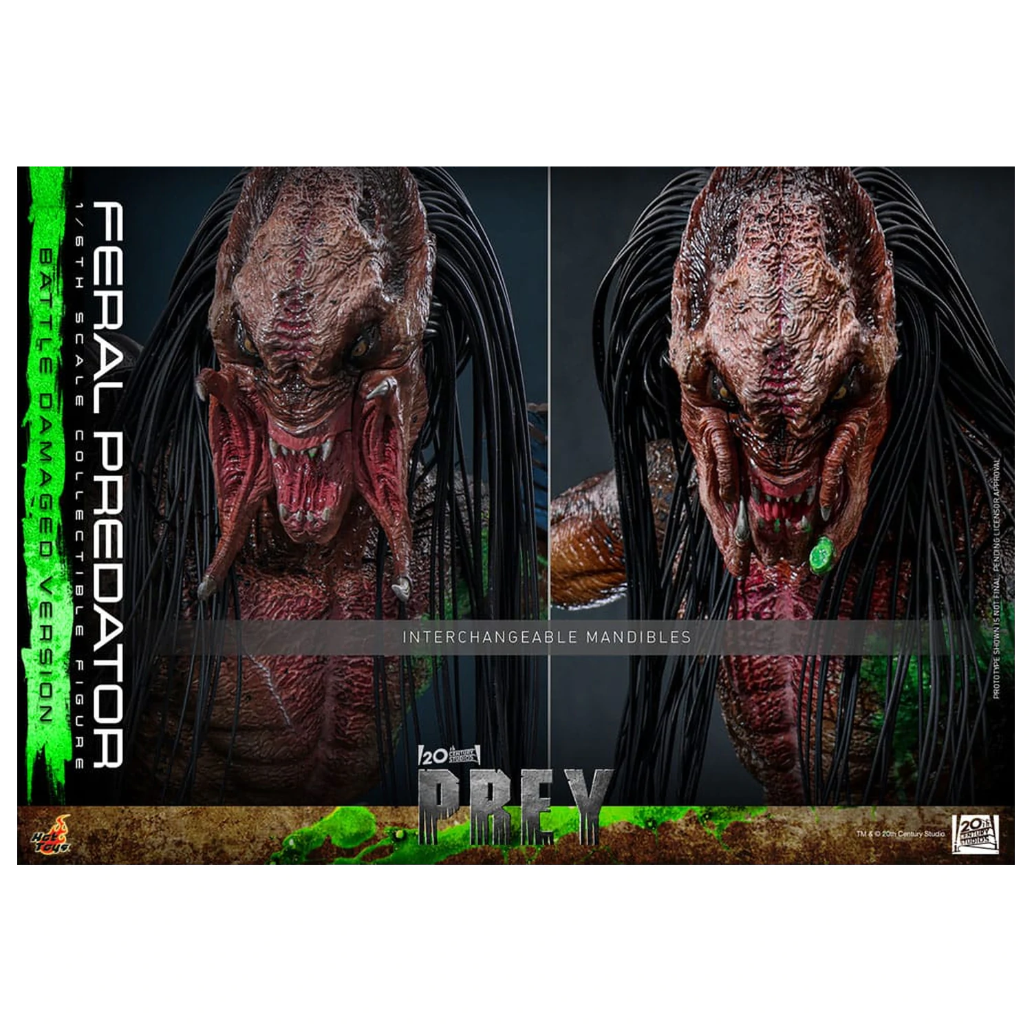 Prey Action Figure 1/6 Feral Predator (Battle Damaged Version) 37 cm poza produsului