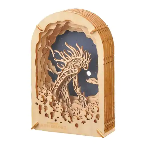Princess Mononoke Paper Model Kit Teatru de Hârtie Stil Lemn Umblător de Noapte poza produsului