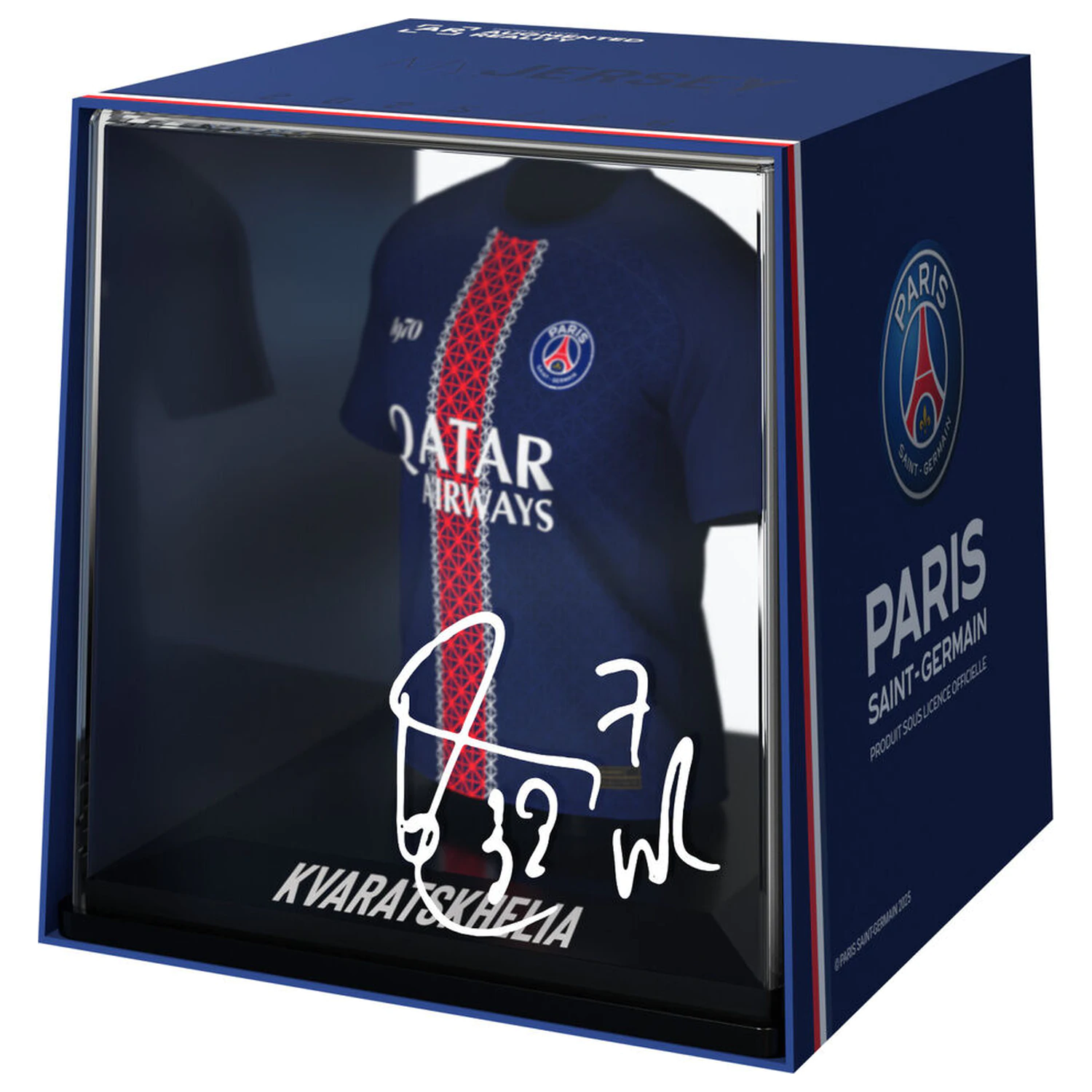 PSG Kvaratskhelia mini tricou figurina poza produsului