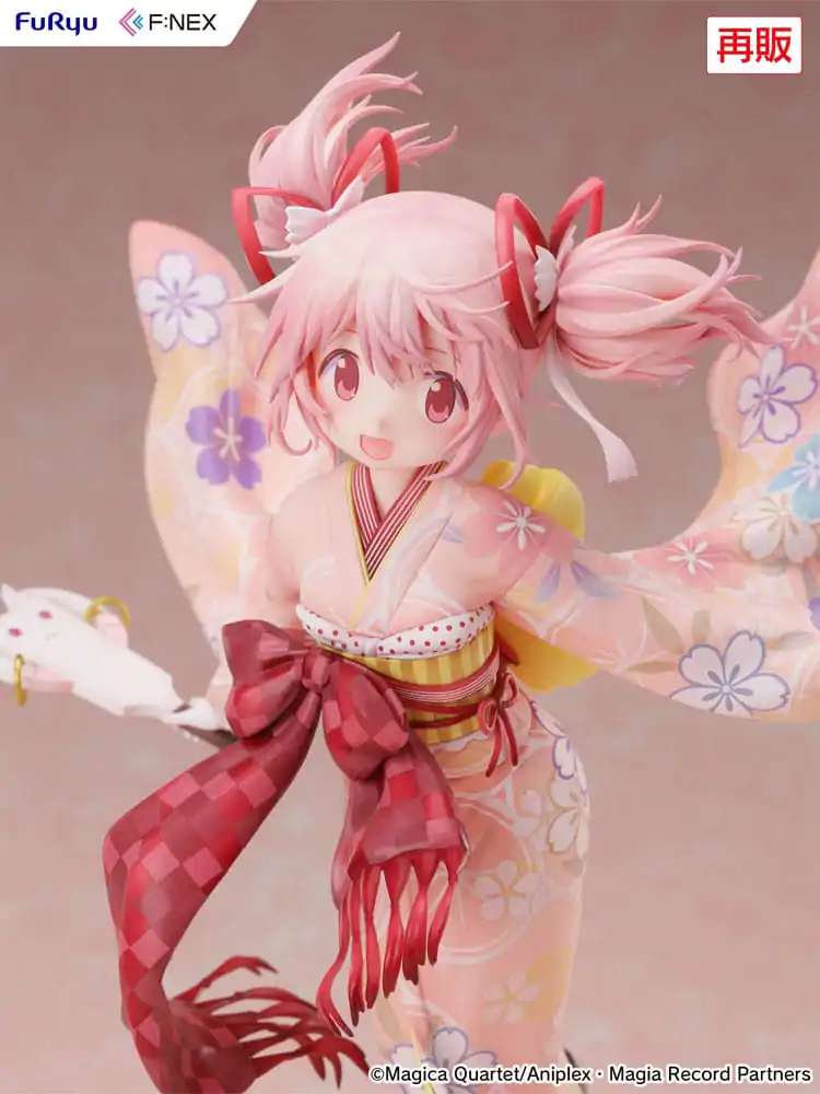 Puella Magi Madoka Magica Side Story Magia Record PVC Statueta 1/7 Madoka Kaname Kimono Ver. 22 cm poza produsului