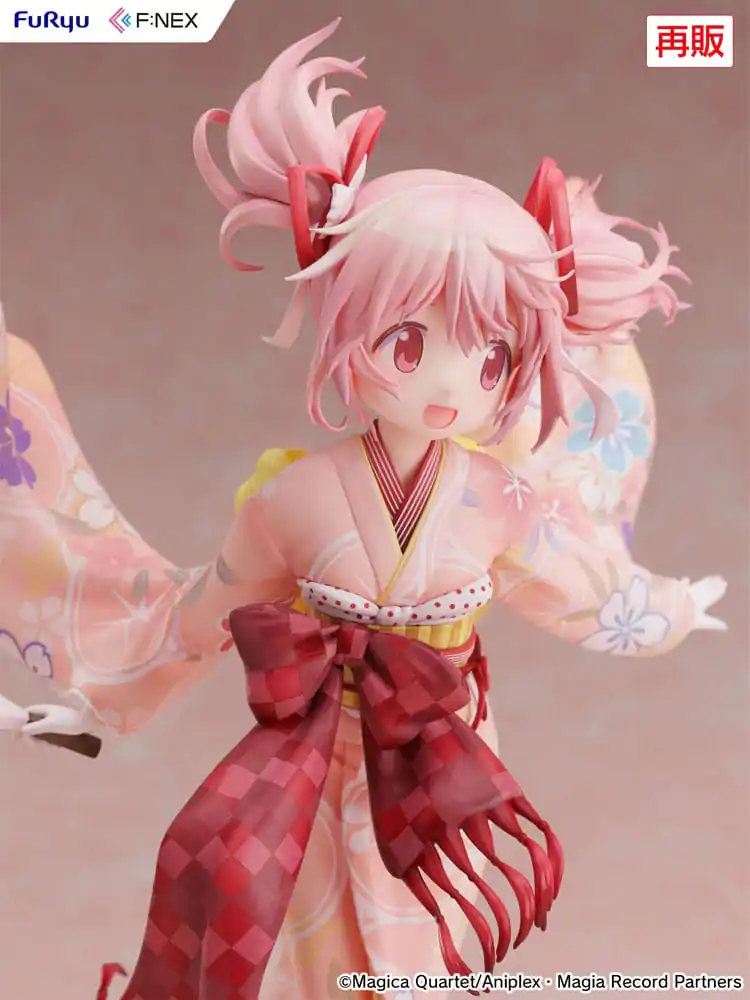 Puella Magi Madoka Magica Side Story Magia Record PVC Statueta 1/7 Madoka Kaname Kimono Ver. 22 cm poza produsului