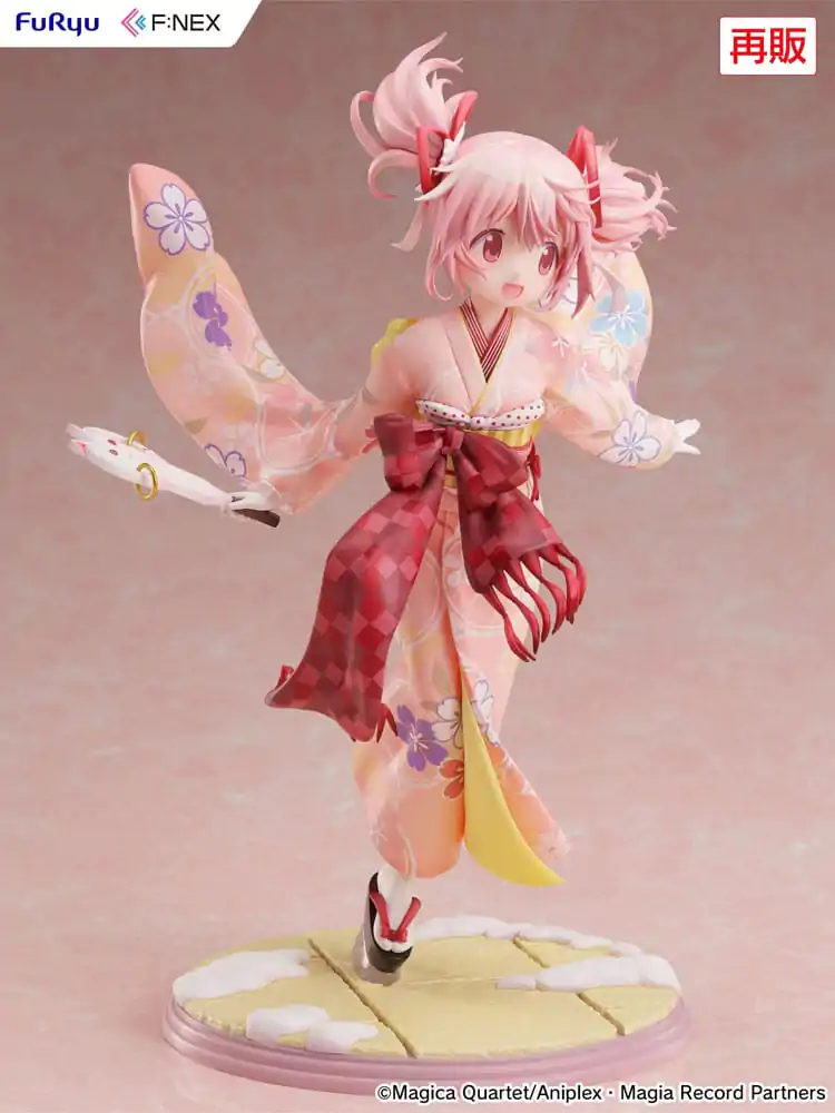 Puella Magi Madoka Magica Side Story Magia Record PVC Statueta 1/7 Madoka Kaname Kimono Ver. 22 cm poza produsului
