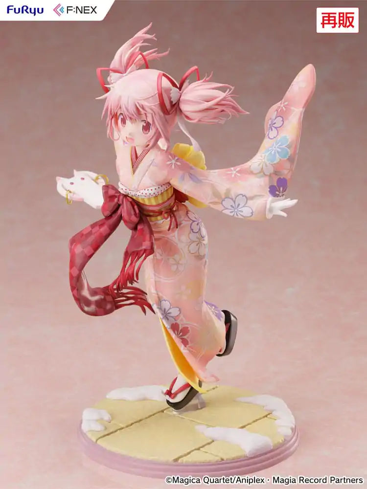 Puella Magi Madoka Magica Side Story Magia Record PVC Statueta 1/7 Madoka Kaname Kimono Ver. 22 cm poza produsului