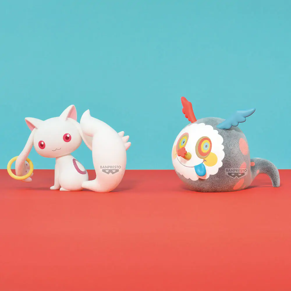 Puella Magi Madoka Magica The Movie Rebellion Kyubey Fluffy Puffy figurină 12 cm poza produsului