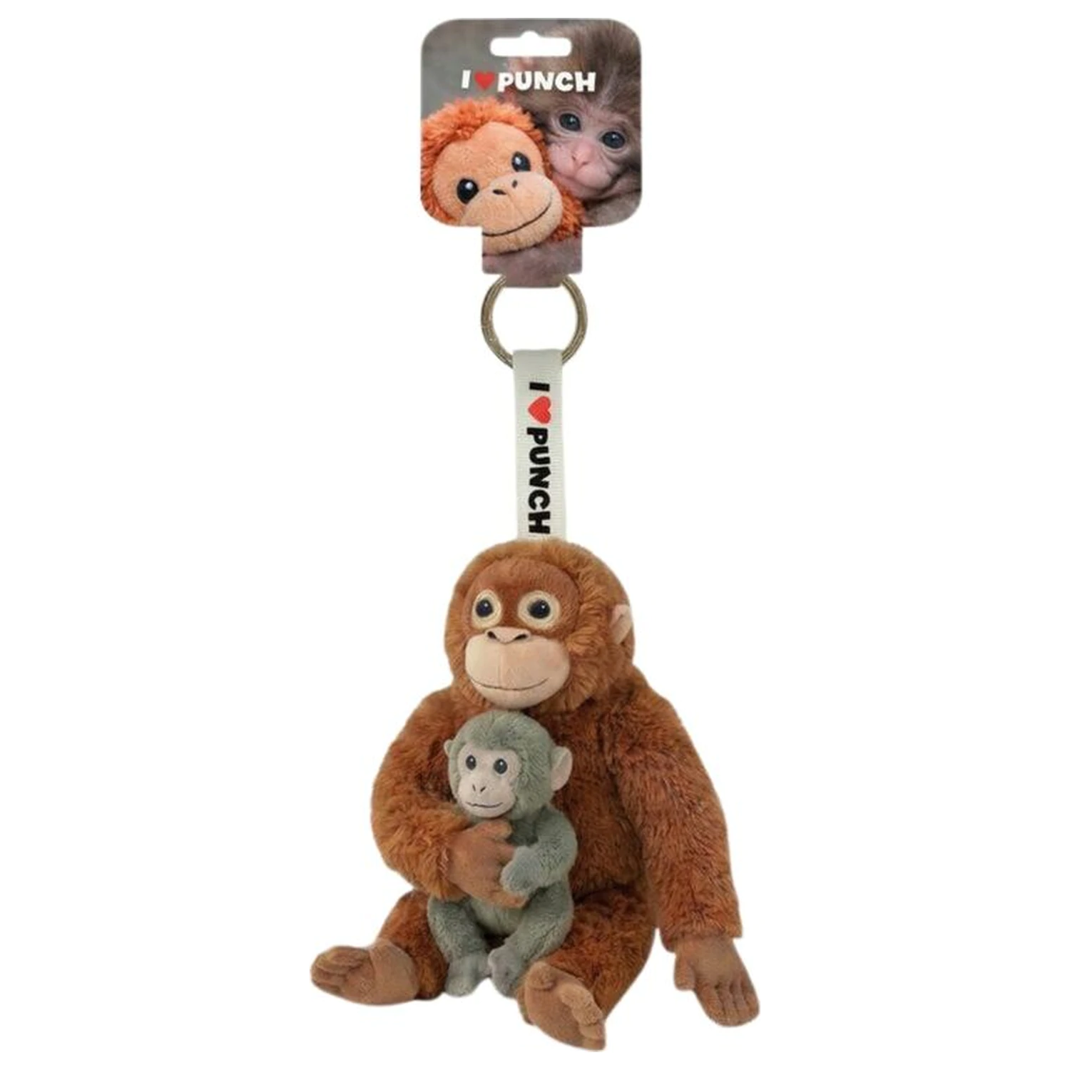 Punch monkey pluș breloc 15cm poza produsului