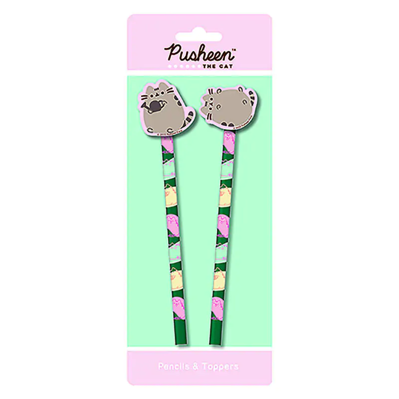 Pusheen pack 2 creioane cu radiera poza produsului
