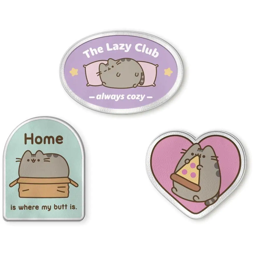 Pusheen set de 3 patch-uri poza produsului