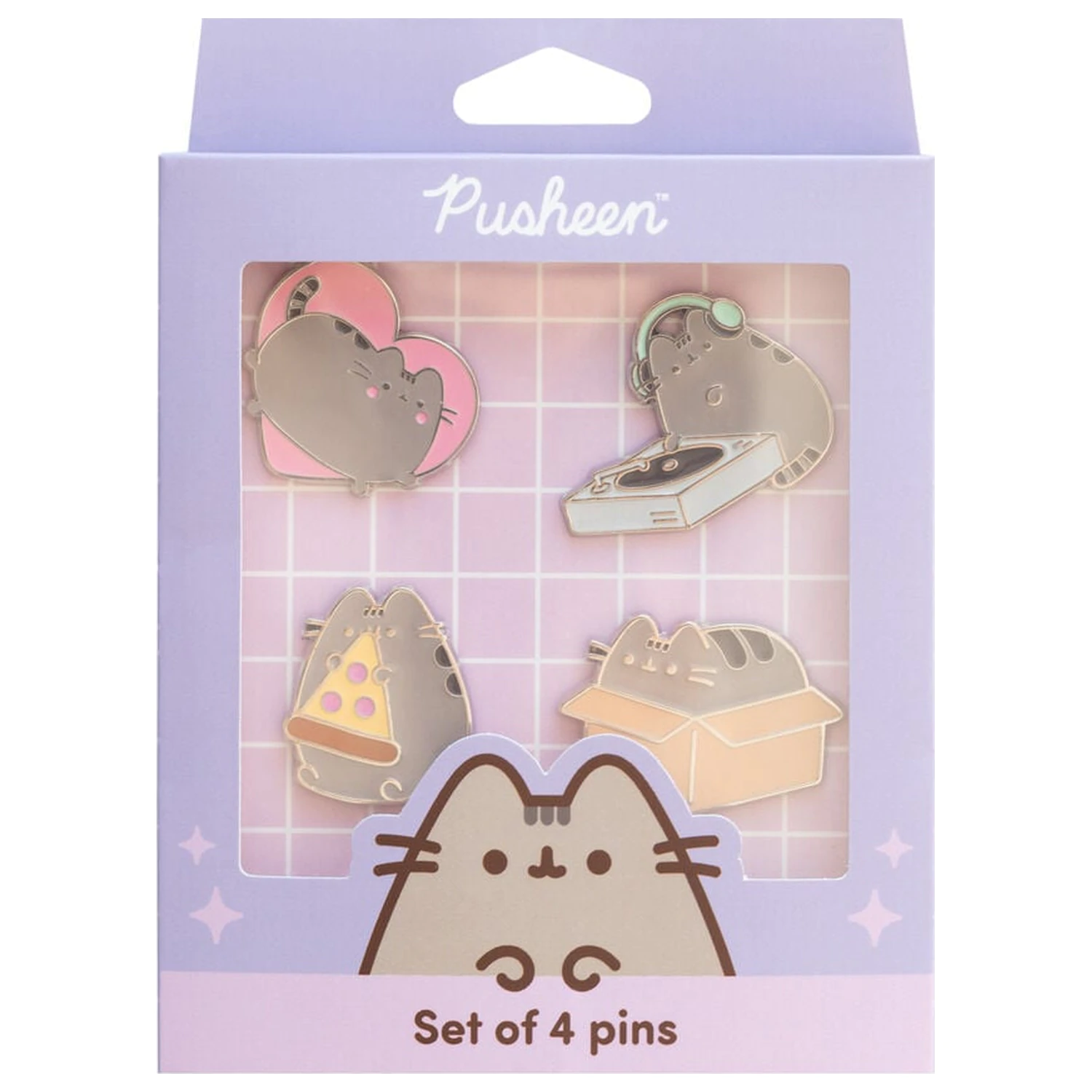Pusheen set de 4 insigne poza produsului