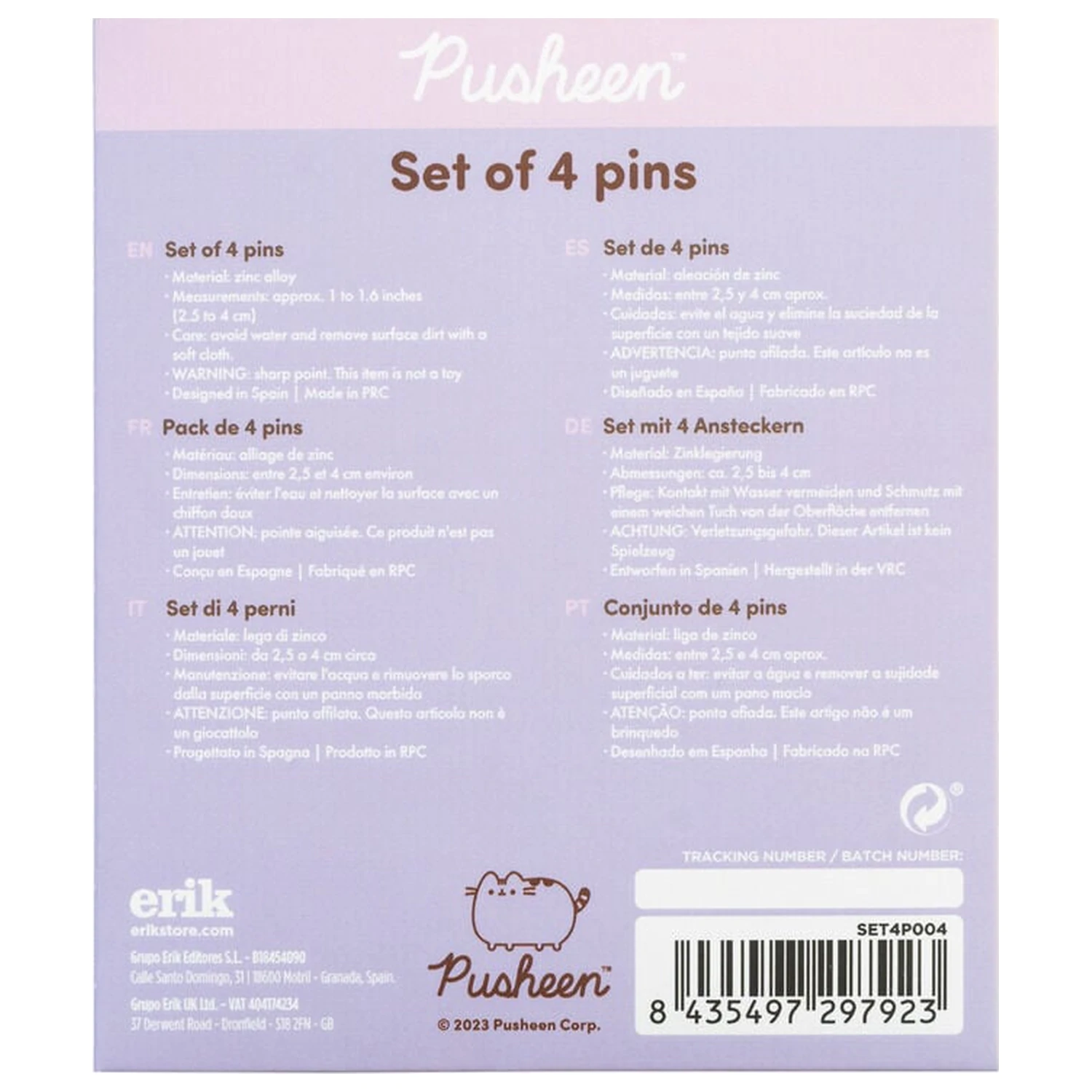 Pusheen set de 4 insigne poza produsului