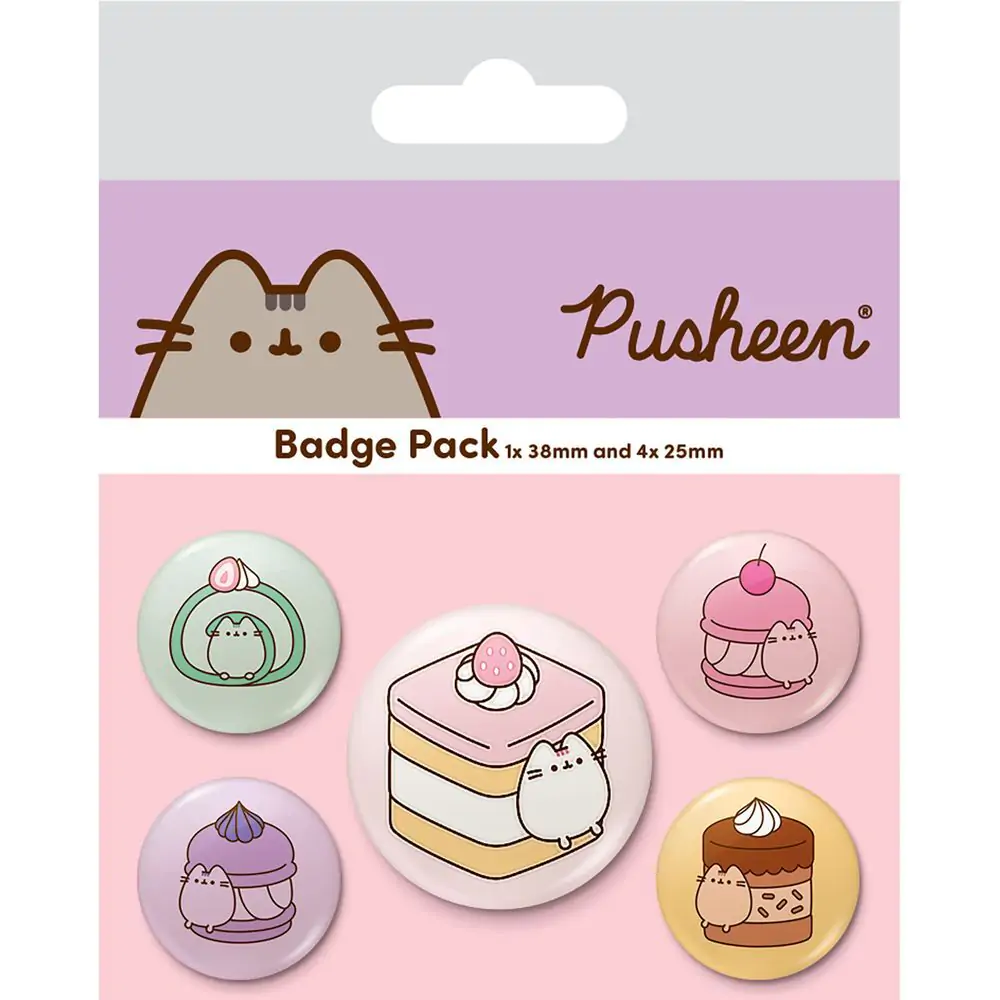 Pusheen Set 5 insigne poza produsului