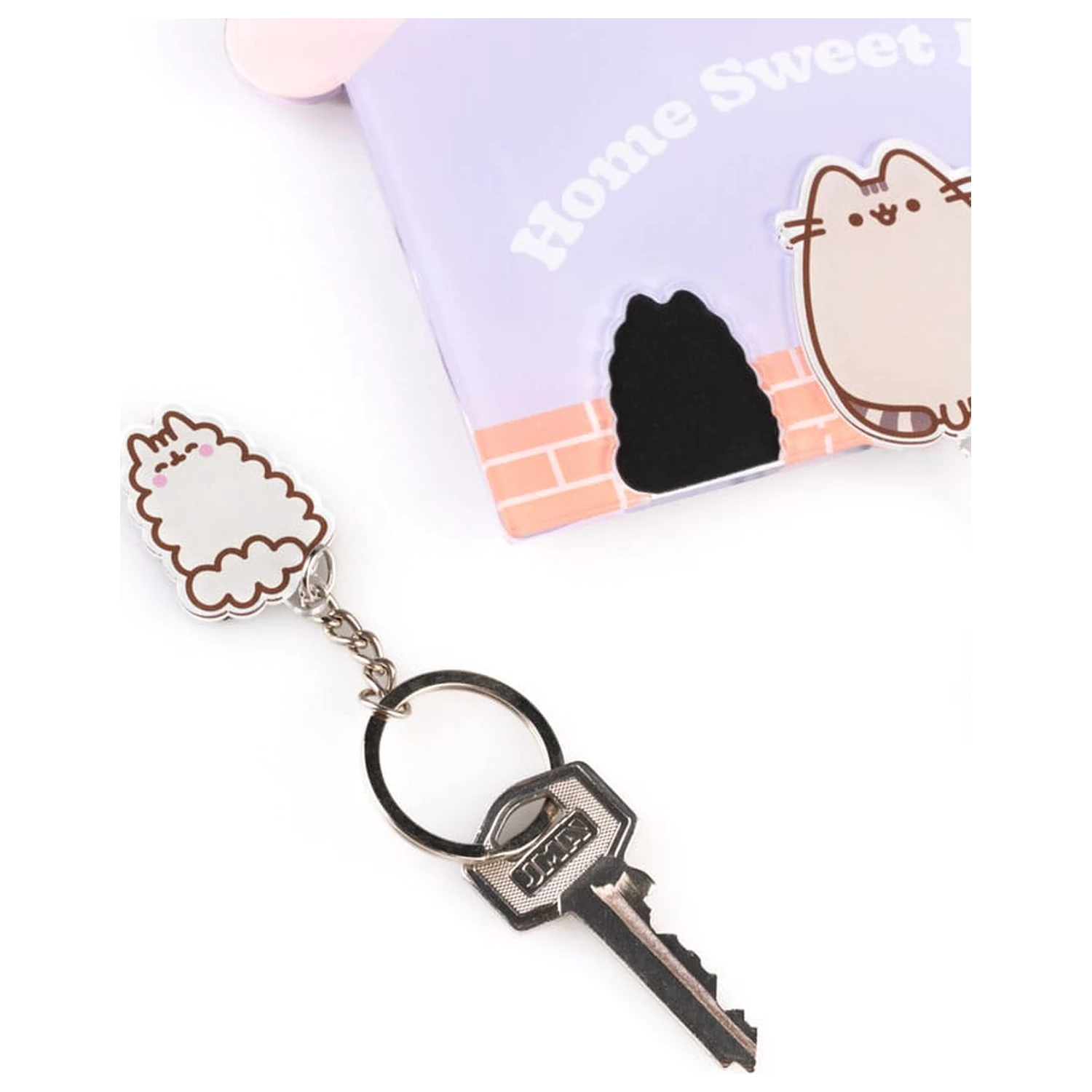Pusheen suport de chei incl. 3 inele de chei poza produsului