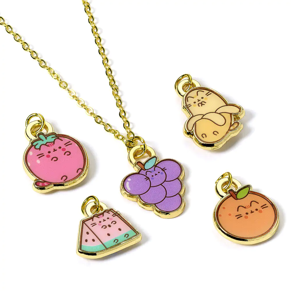 Colier Pusheen Fruits + talismane poza produsului
