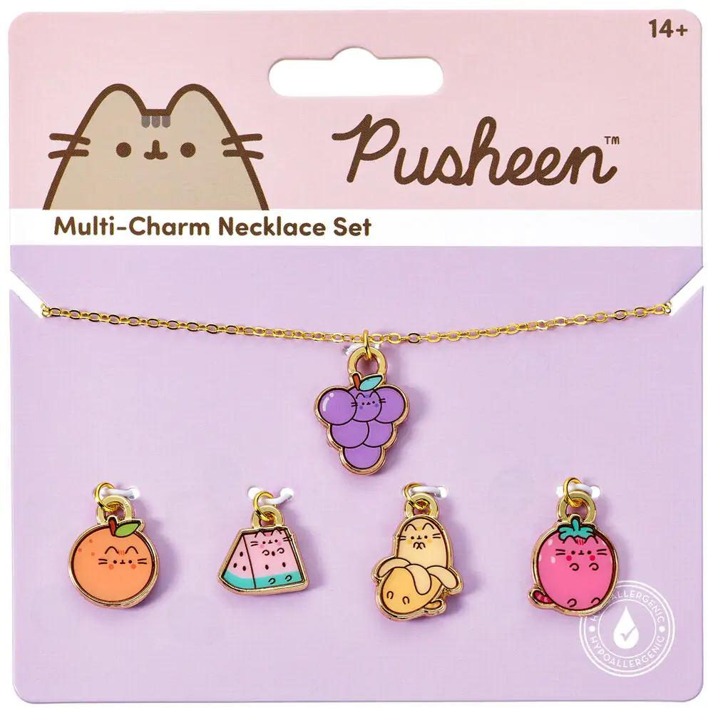 Colier Pusheen Fruits + talismane poza produsului