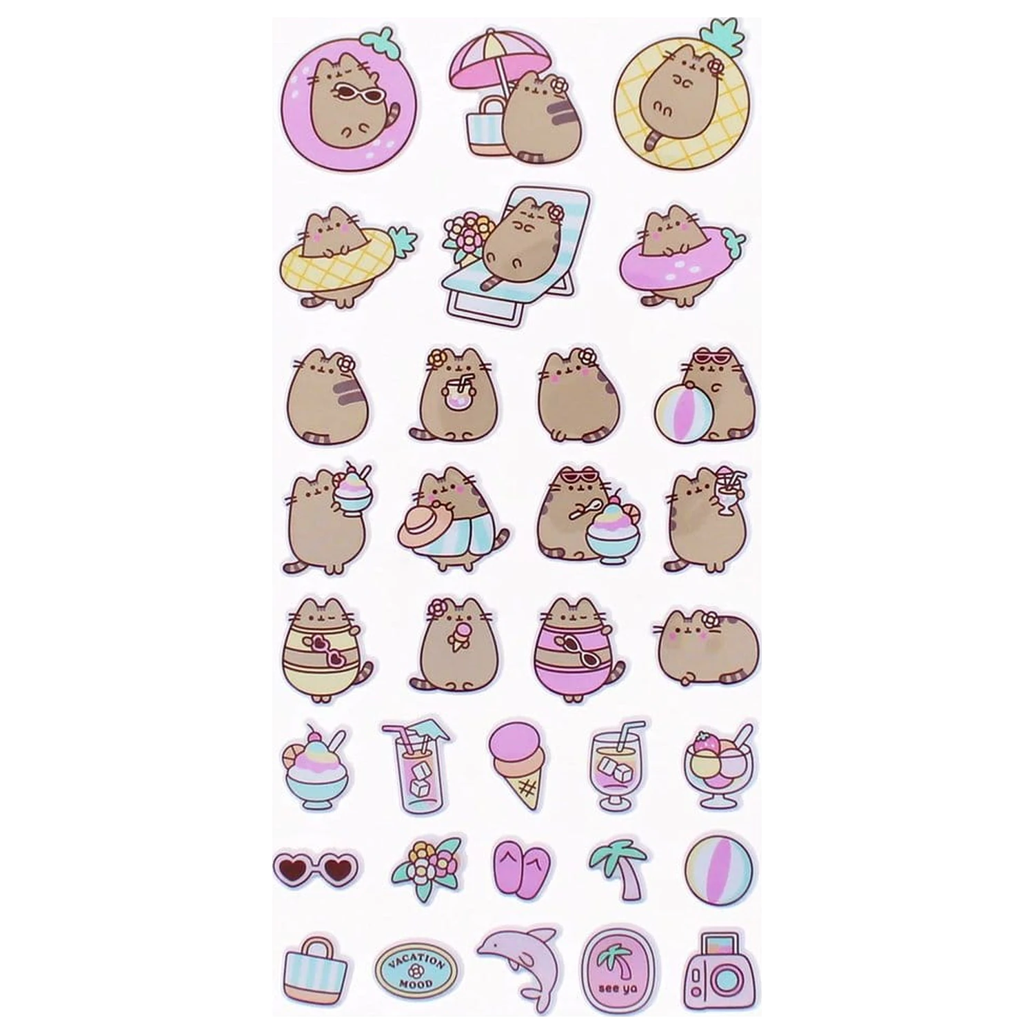 Set autocolante Pusheen poza produsului